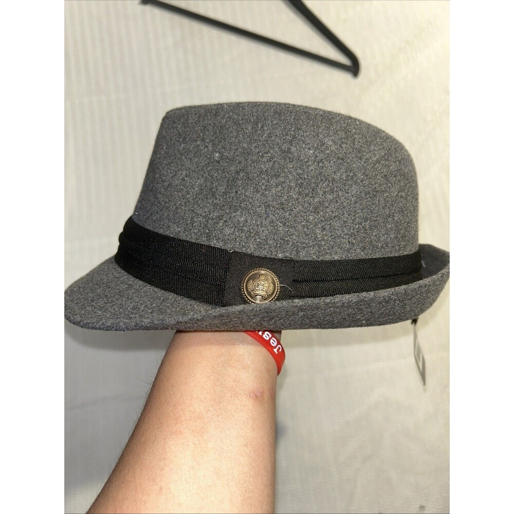 Westend Fedora Felt Gray  Hat Size S/M Cotton Polyester